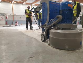 Ponçage dalle de béton industrielle