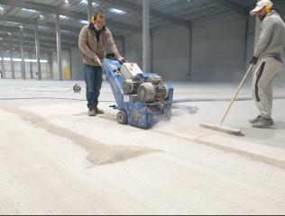 Rabotage sol béton industriel
